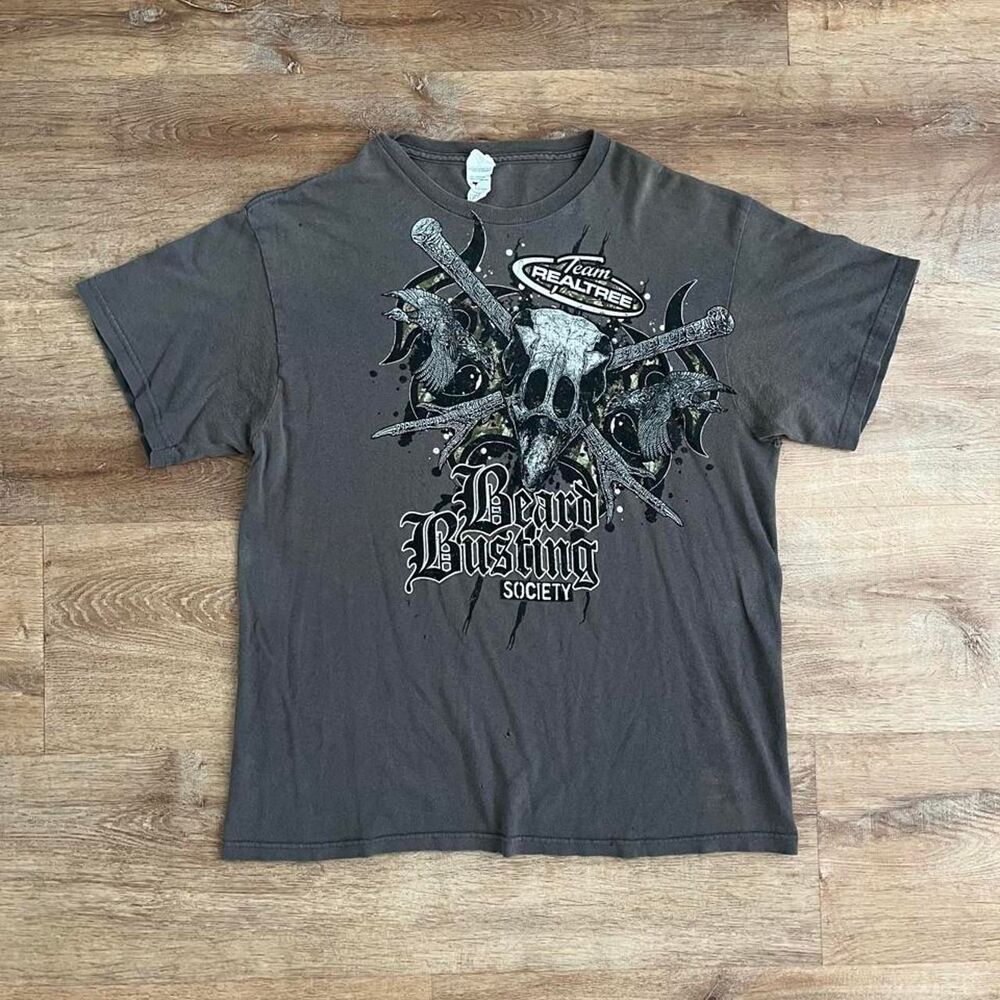 Realtree Men's Grey T-shirt